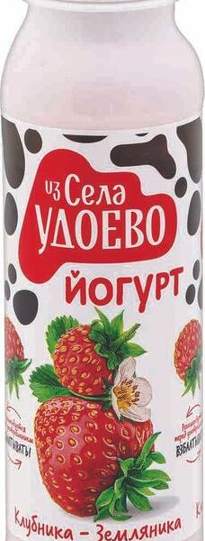 Йогурт питьевой Из села Удоево Клубника-земляника 2,5%