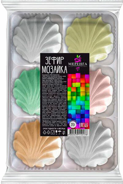 Зефир Меренга Мозайка ассорти