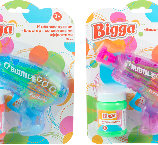 Мыльные пузыри BIGGA Снайпер, со световыми эффектами
