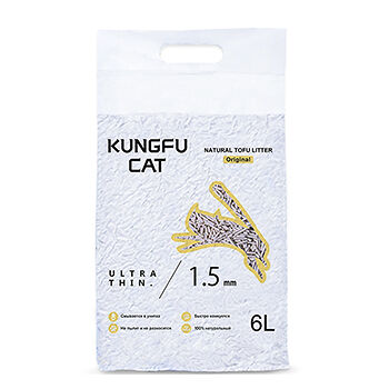 Наполнитель Kungfu Cat для кошек Оригинал 6л, Китай
