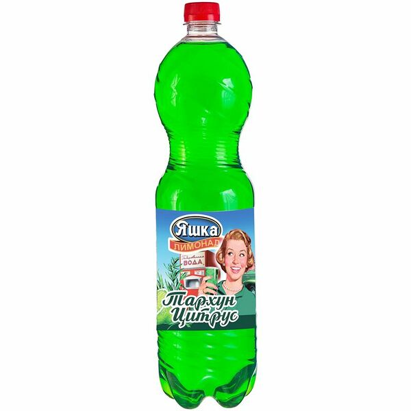 Напиток безалкогольный Яшка тархун-цитрус сильногазированный, 1.5л