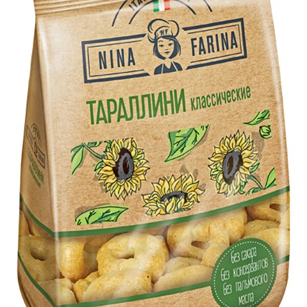 Сушка Nina Farina тараллини классические 180 г