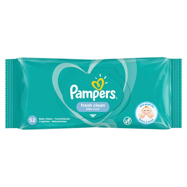 PAMPERS Детские влажные салфетки Fresh Clean 52