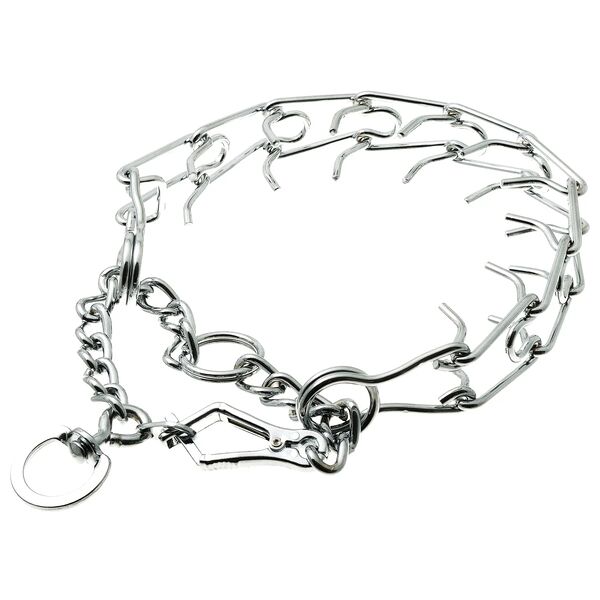 Pet Line Ошейник строгий с карабином, с резиновыми наконечниками 65 см