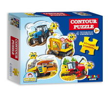 Гп.Контурный пазл 4в1 на 8,12,15,20 элементов 