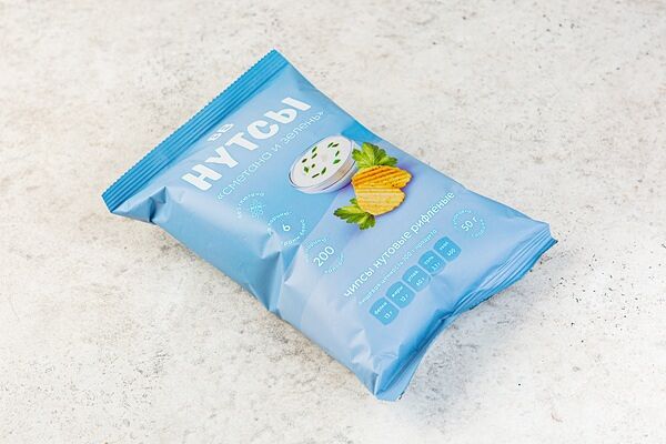 Чипсы Don Shelldon Нутсы Сметана зелень 