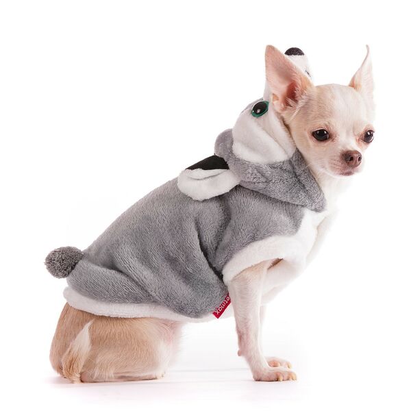 Толстовка для собак Волк 2XL серый (унисекс)