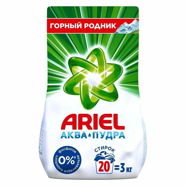 Стиральный порошок Ariel Горный родник автомат 3 кг