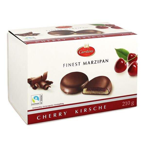 Шоколадные конфеты Carstens Марципан с ромом и вишней