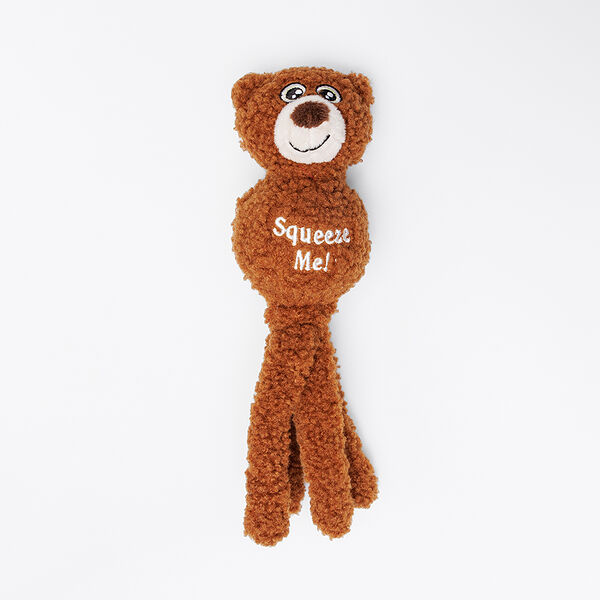 Игрушка для собак Медвежонок с мячом 25 см