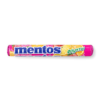 Драже жевательные Mentos Фрукты, 37 г