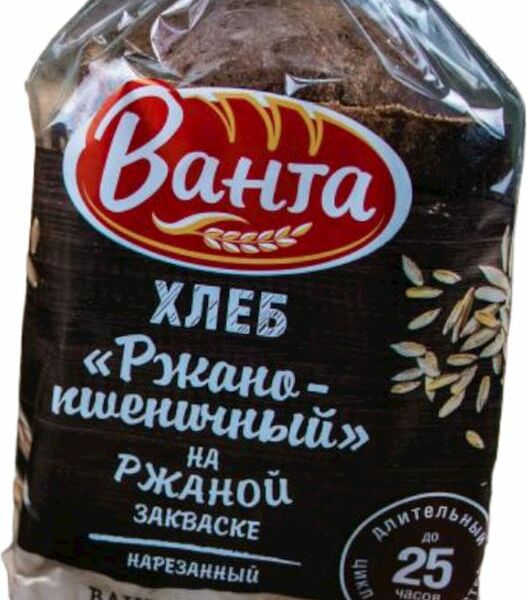 Хлеб Ванта ржано-пшеничный нарезка 400г