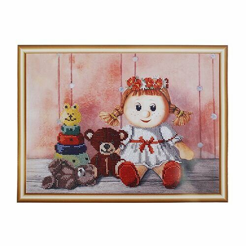 БН-3123 Набор для вышивания бисером Hobby&Pro 'Игрушки для Алисы' 33*30см