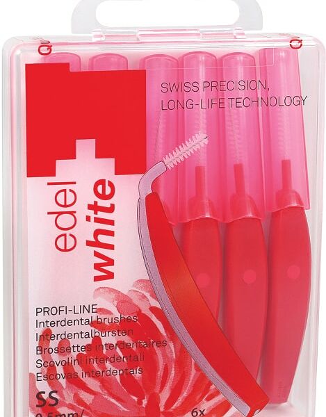Ершик межзубный Edel+White Profi-Line SS 0.5мм с защитными колпачками 6шт