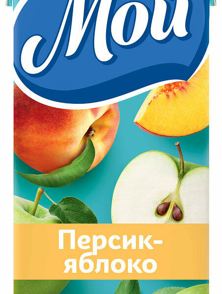 Нектар Мой Персик-яблоко 950 мл