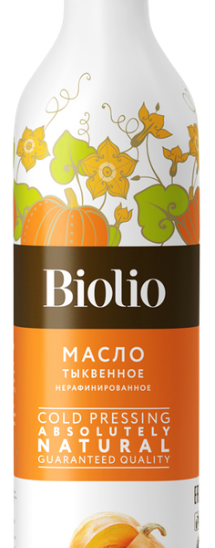 Масло тыквенное Biolio нерафинированное