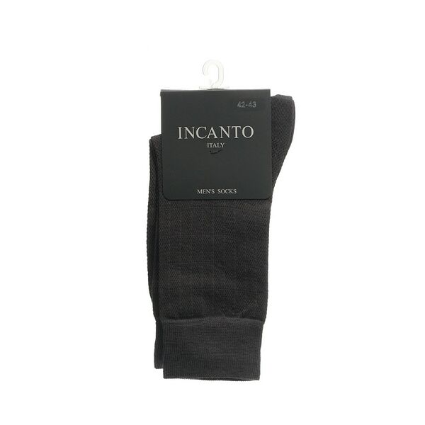 Мужские однотонные носки INCANTO BU733002 Grigio р.42-43