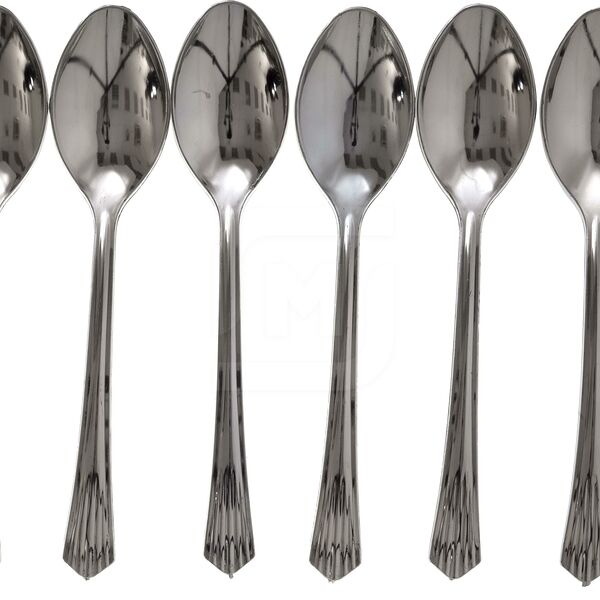 Ложка одноразовая столовая металлизированная, 6 шт.