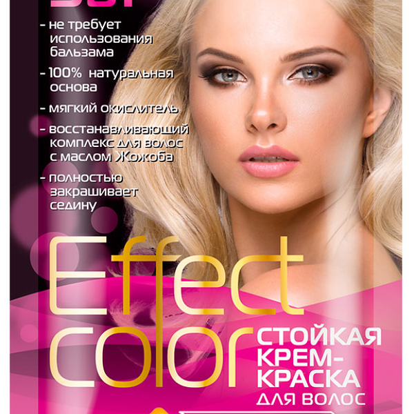 Стойкая крем-краска для волос Effect Color 5в1 9.3 Жемчужный блондин, 50мл