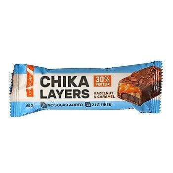 Батончик глазированный Chikalab Лесной орех с карамелью 60 г