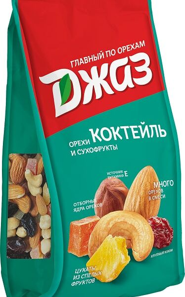 Коктейль Джаз Смесь орехов и сухофруктов 250г
