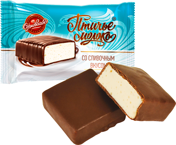 Конфеты Сормово Птичье молоко со сливочным вкусом вес