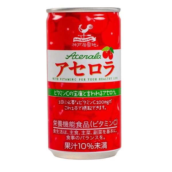 Напиток негазированный со вкусом барбадосской вишни  Kobe Kyoryuchi 0.185 л, Япония