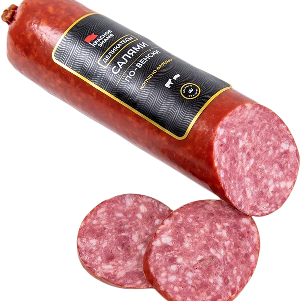 Колбаса Красное знамя Салями По-Венски варено-копченая