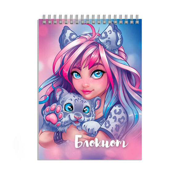 Блокнот А7 40л на гребне Феникс+ 