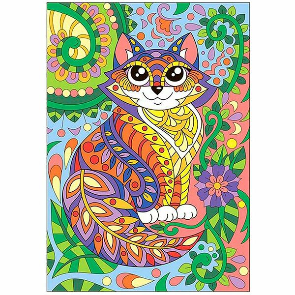 Картина по номерам Котик, Ркн-012