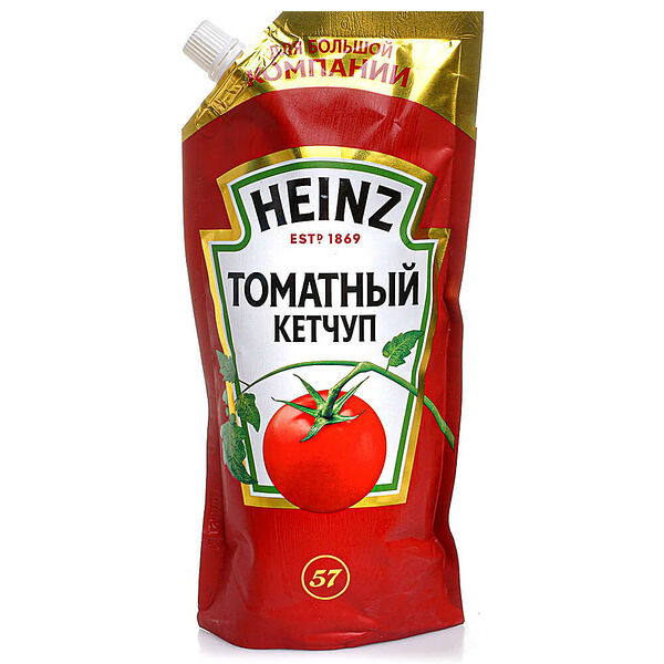 Кетчуп хайнц 550 г томатный дой-пак