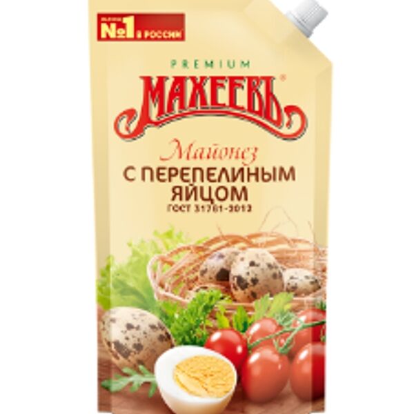 Майонез Махеевъ с перепелиным яйцом 50.5% 380г