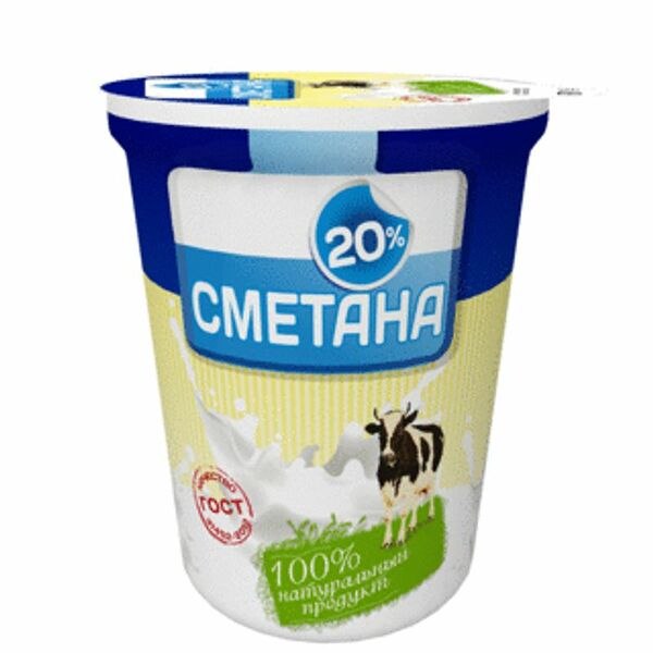 Сметана Волжаночка 20% 315г