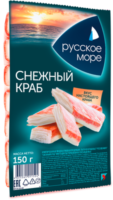 Крабовые палочки Русское море Снежный краб охлажденные 150 г