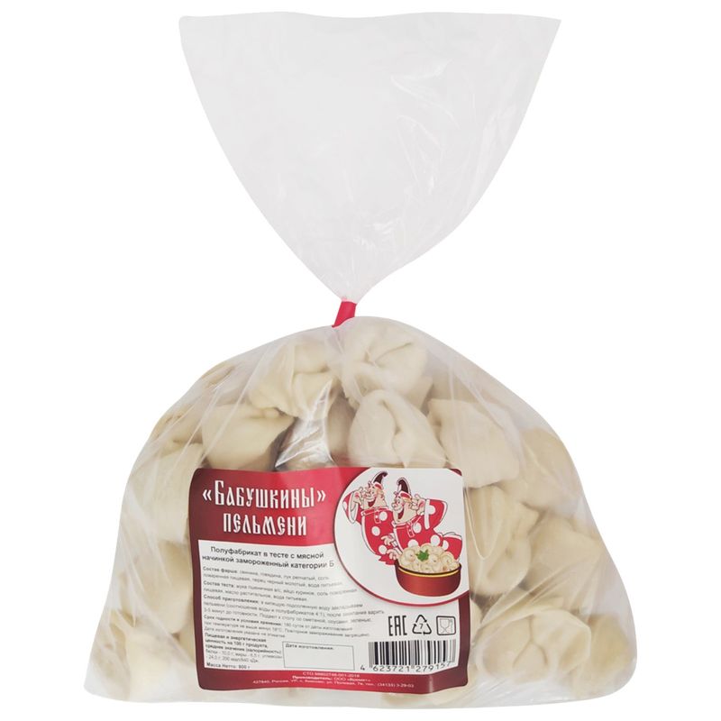 

Пельмени Киясовское хозяйство Бабушкины 800 г