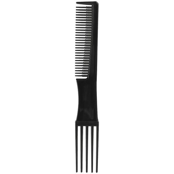 Гребень для волос Euro House двусторонний, 18.8 см, черный