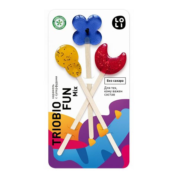 Карамель Lo-li без сахара Fun и Joy 28г, Россия