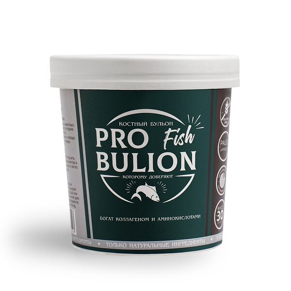 Бульон костный ProBulion рыбный замороженный 300 г