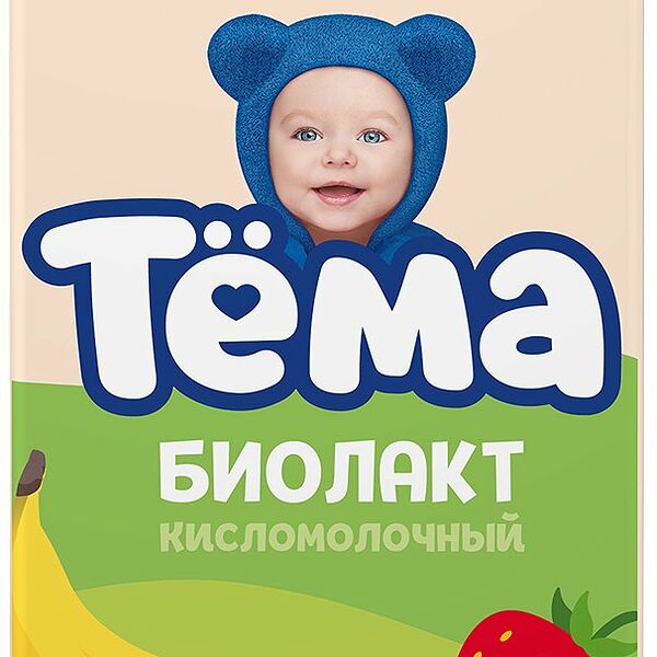 Биолакт Тёма Клубника-Банан, 3%