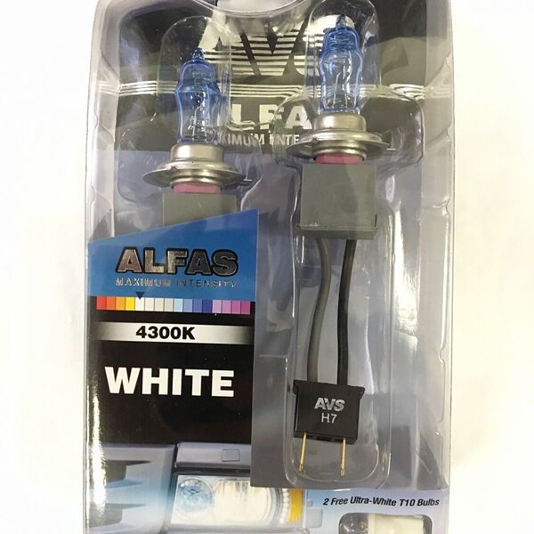 Газонаполненные лампы AVS ALFAS Maximum Intensity 4300К H7 24V 85W, комплект 2+2 (T-10) шт.