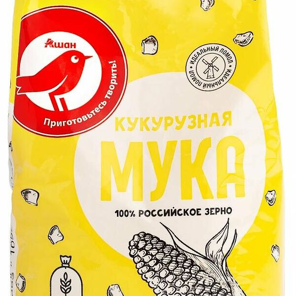 Мука кукурузная АШАН Красная птица