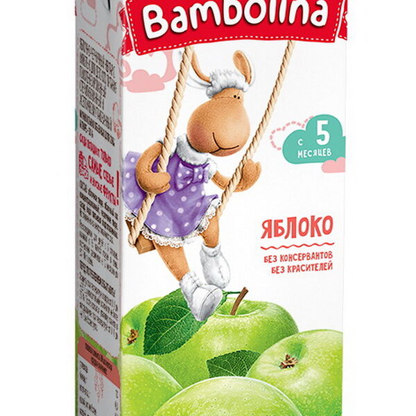 Сок Бамболина 0.2л Яблоко NEW яблочный восст осв 0.2л ДП BAMBOLINA