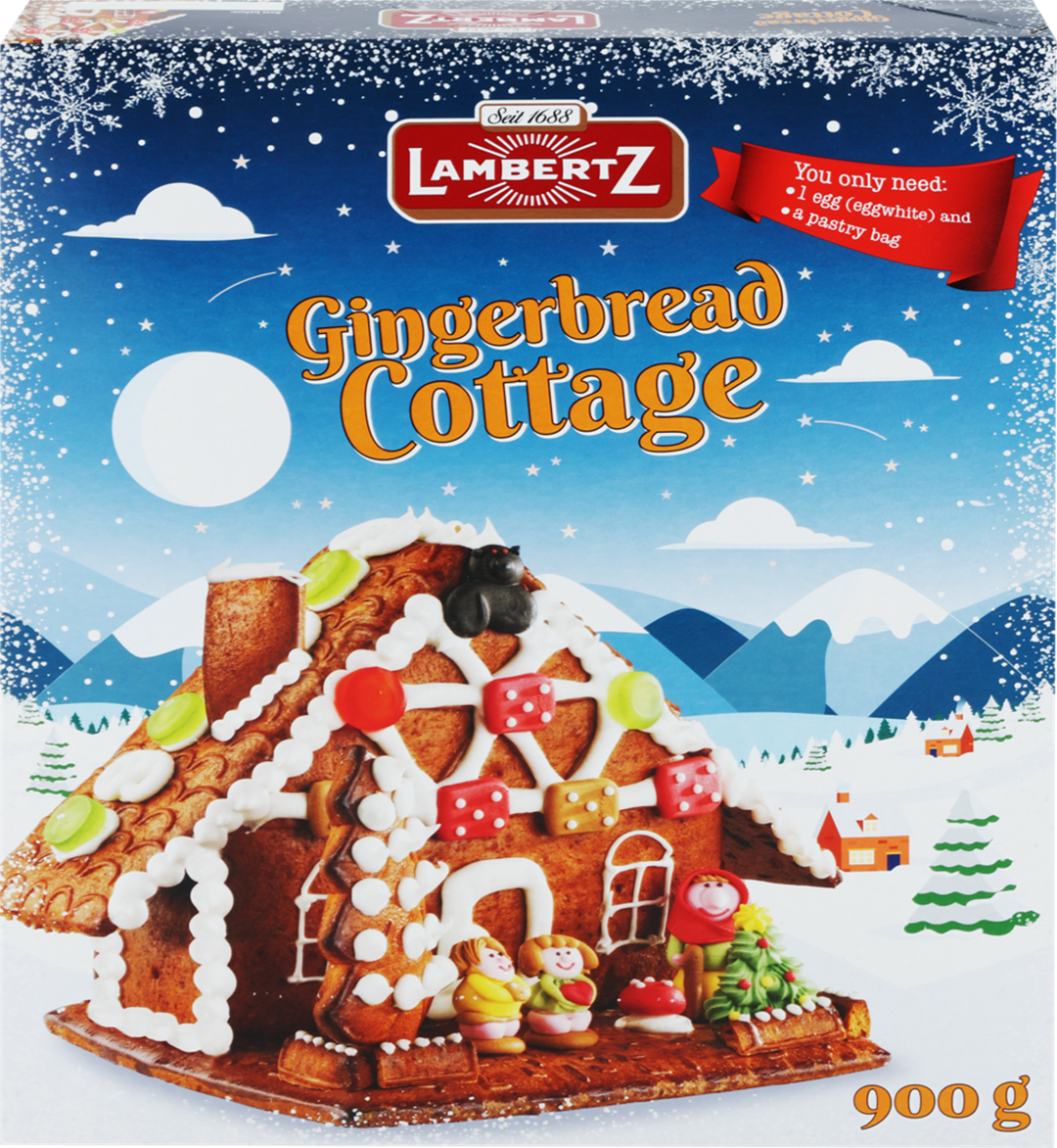 

Набор Lambertz Gingerbread Cottage Пряничный домик 900 г дизайн упаковки в ассортименте