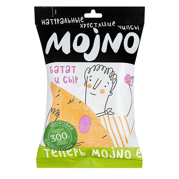 Чипсы MOjNO из батата с сыром Чеддер