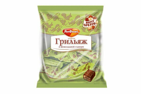 Конфеты РотФронт Грильяж в шоколадной глазури