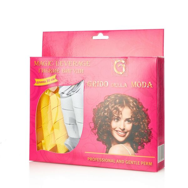Бигуди Grido della Moda Magic Leverag спиральные для завивки волос 18шт