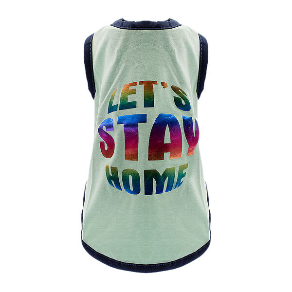 Майка для собак Lets Stay Home M серый