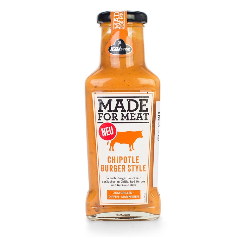 

Соус Kuhne Made for Meat для бургеров с копченым перцем Чипотле 235 мл