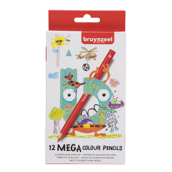 

Набор цветных карандашей Mega 12цв. Bruynzeel Нидерланды