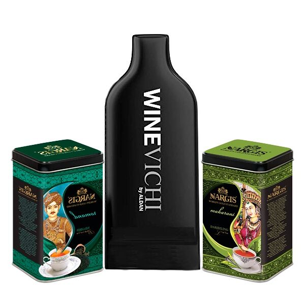 НАБОР: Премиальный индийский черный чай Nargis Romand Nilgiri и Maharani Darjeeling Даржилинг + подарок Чехол защитный  для стеклянных бутылок WINEVICHI